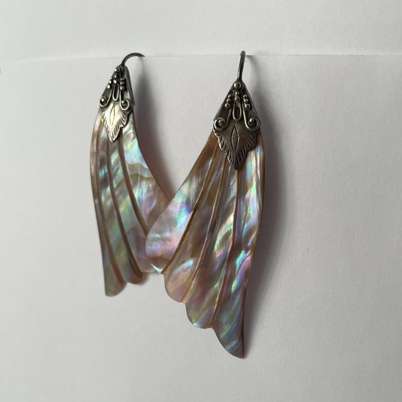 Abalone Shell Earrings - Picture 2 of 7